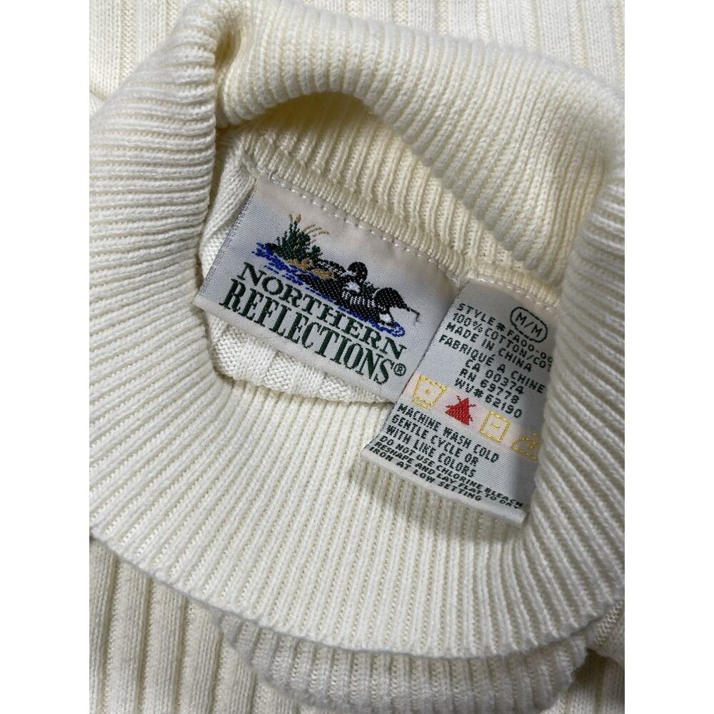 Vintage Northern Reflection Sleeveless Turtleneck Sweater Size Medium